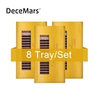 DeceMars 8 шт.лот наращивание бровей 0,10 толщина C изгиб 8-15 мм смешанное использование в салоне наращивание ресниц черныйкоричневыйтемно-коричневый