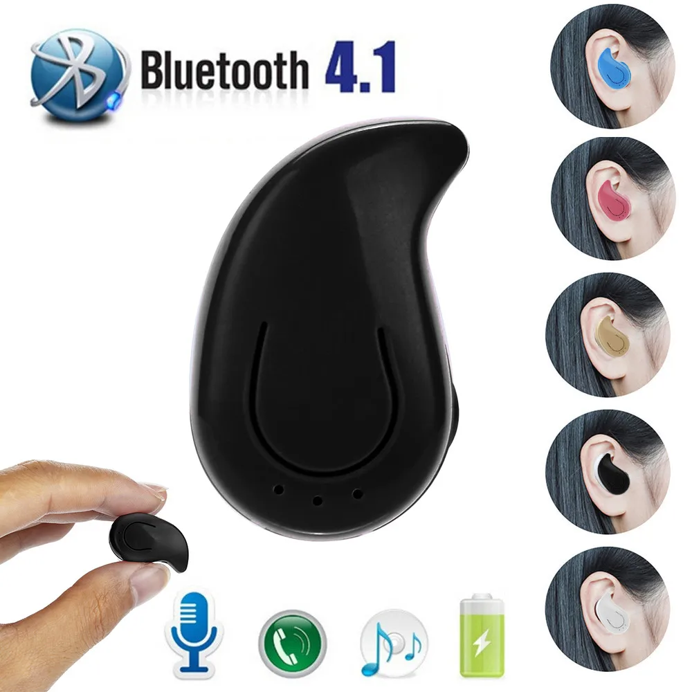 Миниатюрные беспроводные Bluetooth наушники вкладыши Спортивная гарнитура с