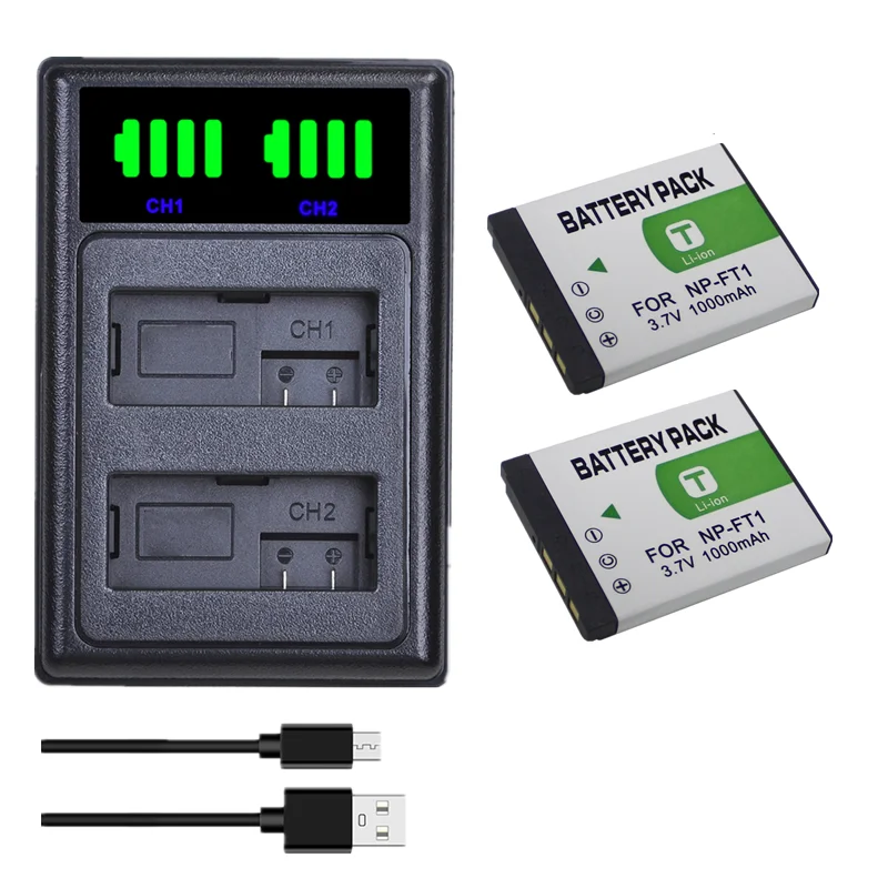 

2x NP-FT1 NP FT1 NPFT1 Батарея + ЖК-дисплей двойной Зарядное устройство для SONY DSC-M1 DSC-M2 DSC-T10 DSC-L1 DSC-T1 DSC-T3 DSC-T5 DSC-T10 DSC-L1