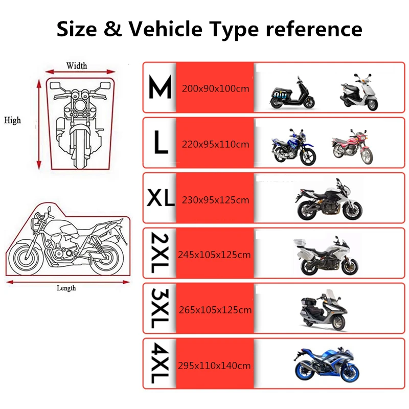 Водонепроницаемый чехол для мотоцикла пылезащитный 4XL и велосипеда | Автомобили