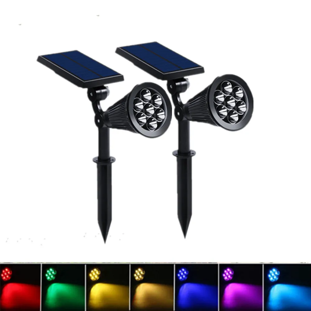 Уличная Светодиодная лампа на солнечной батарее водонепроницаемый точечный