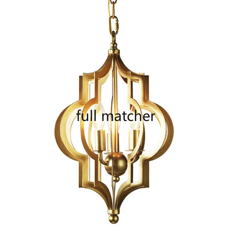 Дизайнерская комната Золотая светодиодная Подвесная лампа светильник для фойе