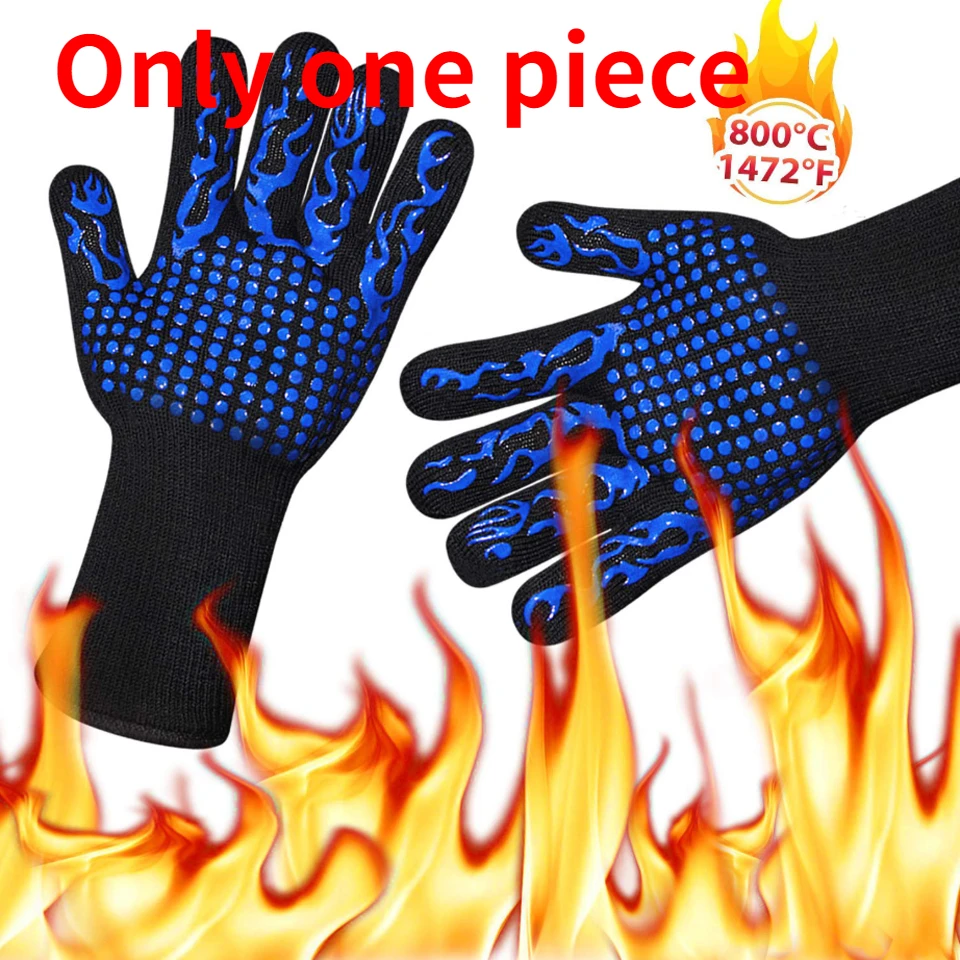Цельнокроеные перчатки для гриля кухни барбекю духовки защитное снаряжение