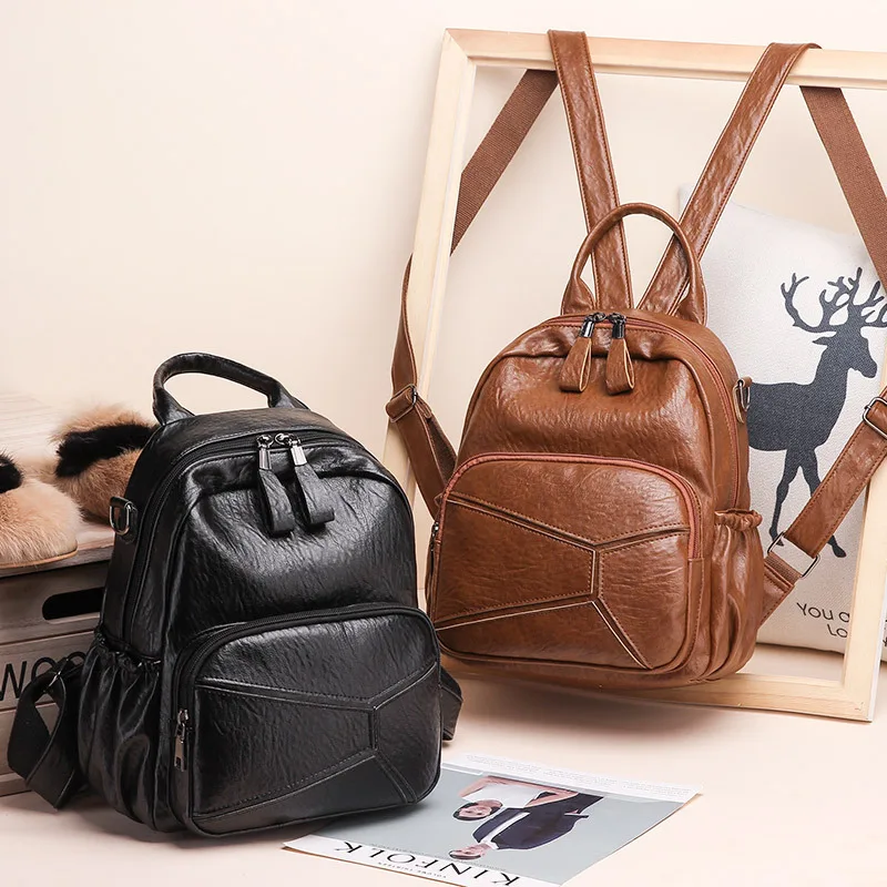 

2019 New Fashion Backpack Women's Bag Women Backpack Travel Backpack PU Purse Backpack