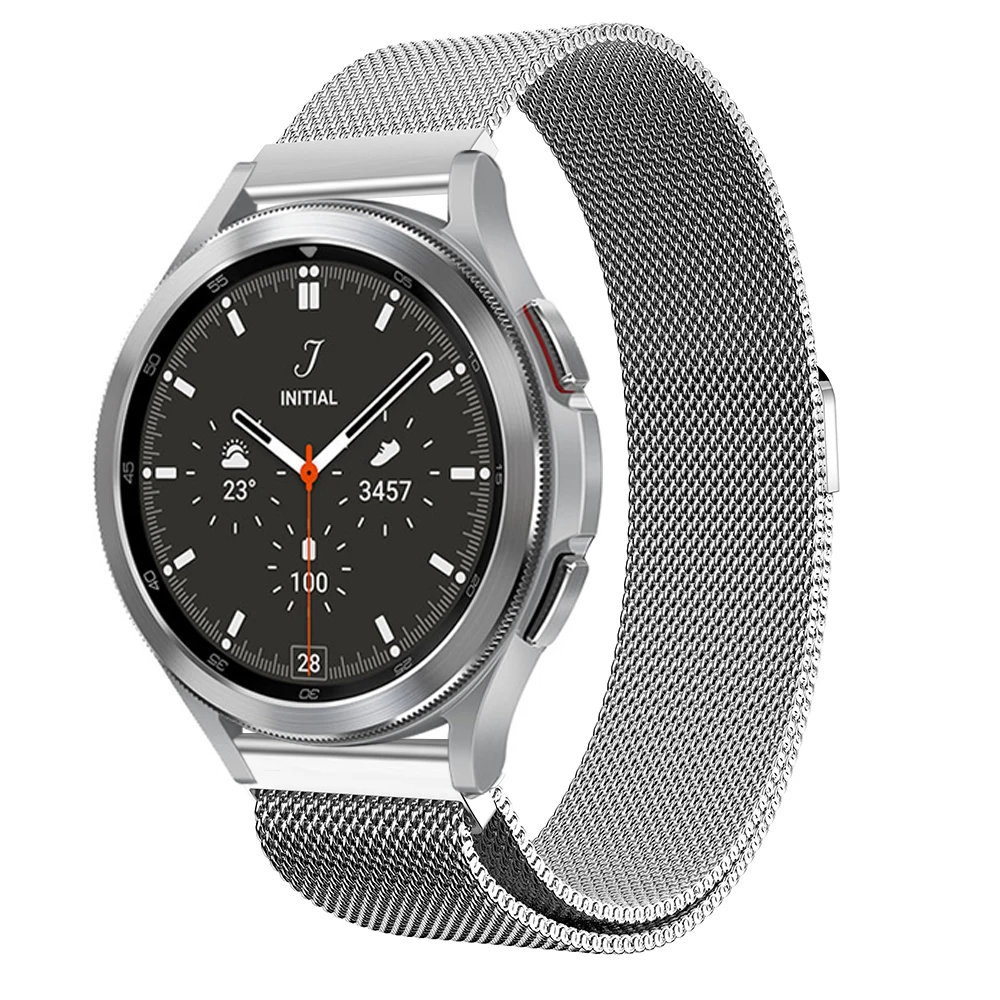 Ремешок магнитный для Samsung Galaxy watch 4 Active 2 40 мм 44 мм/Classic 46 мм/42 Frontier 20 22 браслет Huawei