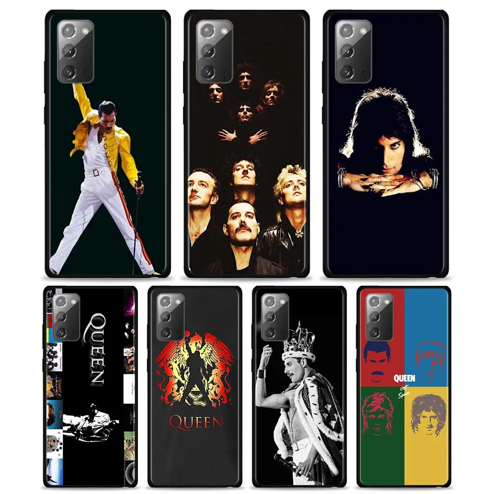 

Freddie Mercury Group Queen Case for Samsung Galaxy Note 20 10 Plus Cover for Samsung Note 8 9 10 Lite 20 Ultra 5G Funda Capa