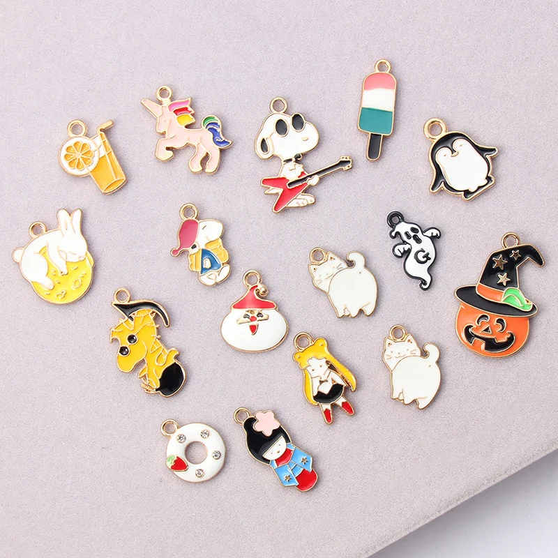 Эмалированный кулон в виде единорога рождественские подвески ювелирные изделия