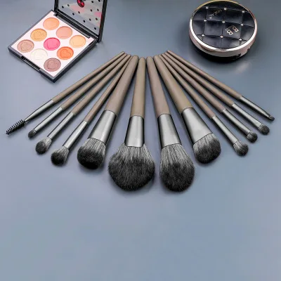 12/шт набор кистей для макияжа пудра румяна тени век консилер Кисть губ косметика