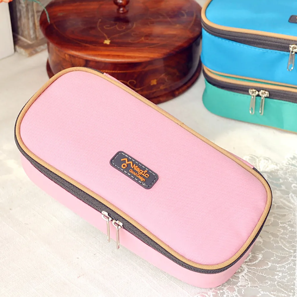 20# Trousse Scolaire большая емкость многофункциональная холщовая пенал сумка-Органайзер для хранения пенал Trousse Scolaire Stylo
