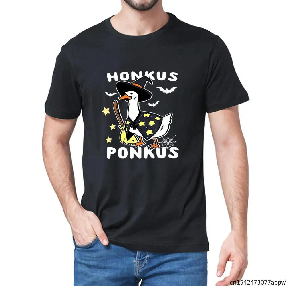 

Забавная Мужская футболка Honkus Ponkus Witches утка гусиные летучие мыши