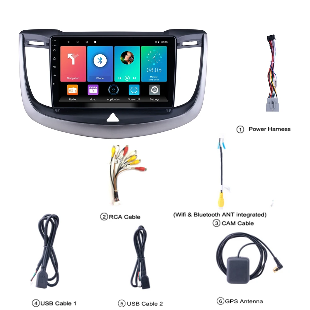 Автомобильная магнитола 2 Din реакosound для Chevrolet Epica 2013-2017 Android 9 дюймов GPS-навигация