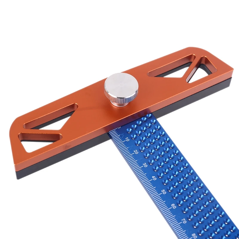 

T Ruler Square Adjustable Angle Ruler Woodworking Aluminum Alloy Marking Gauge U7EA