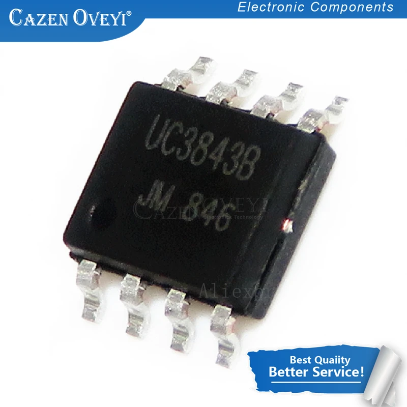 10 шт./лот UC3843AN UC3843BD1R2G UC3843 SOP 8|Интегральные схемы| |