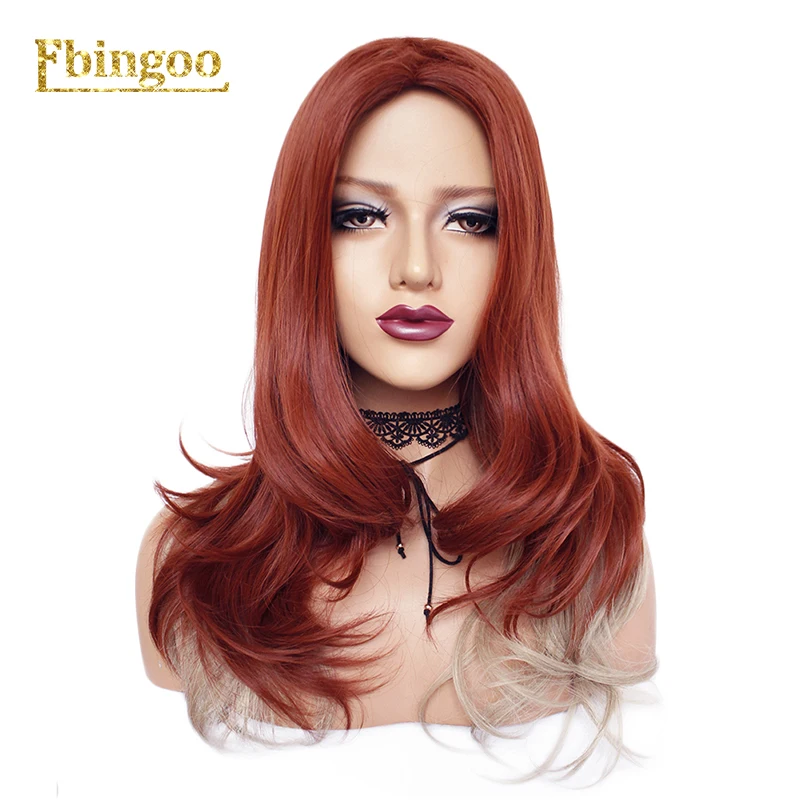Ebingoo Gamora парик стражи Галактики Vol. 2 Мстители длинные тела волна черный Ombre красный Синтетический Косплей парик ролевые игры - Цвет: long black widow