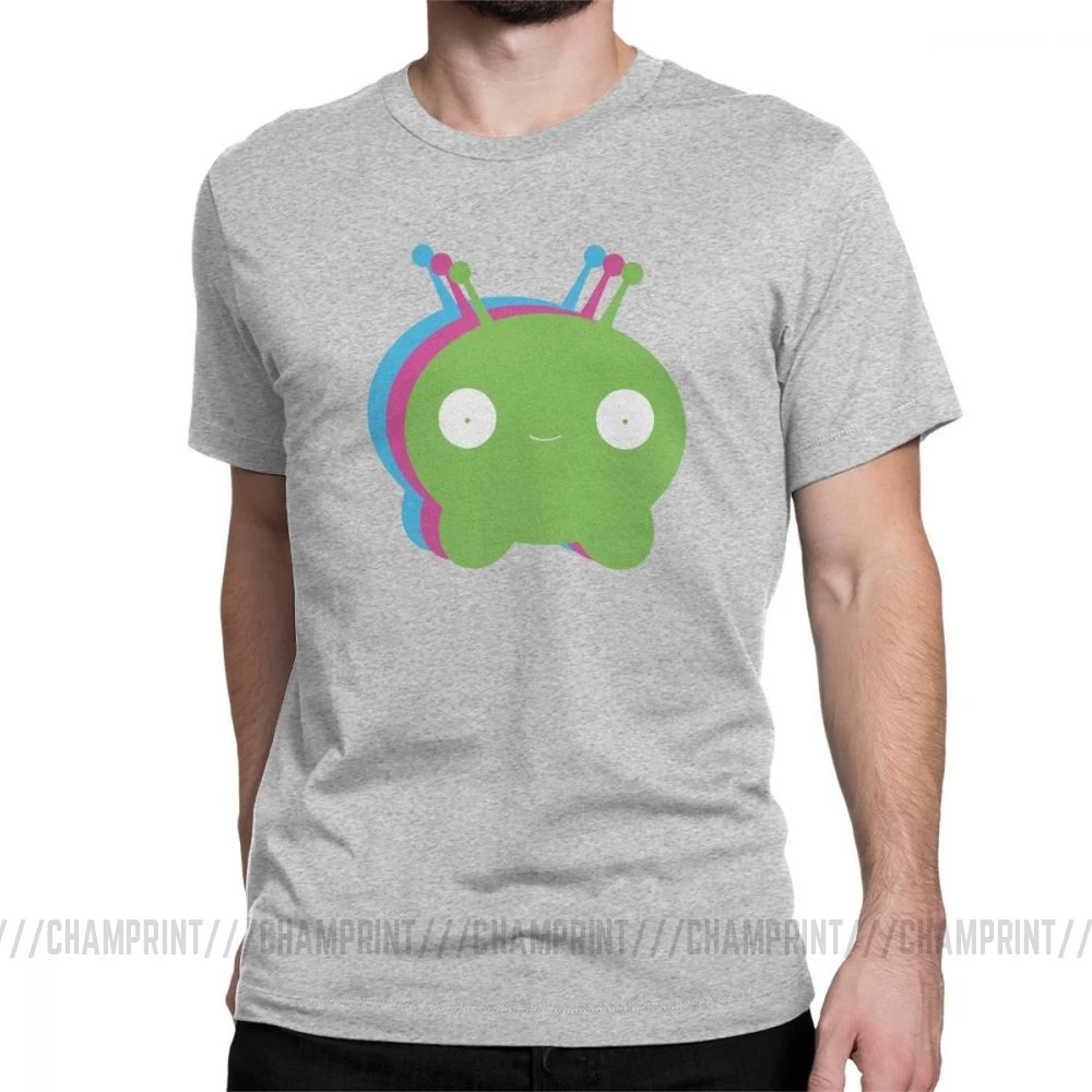 Chookity Dookity Mooncake футболка для мужчин Final Space размера плюс одежда с коротким рукавом Забавные футболки с круглым вырезом хлопковые футболки размера плюс - Цвет: Серый