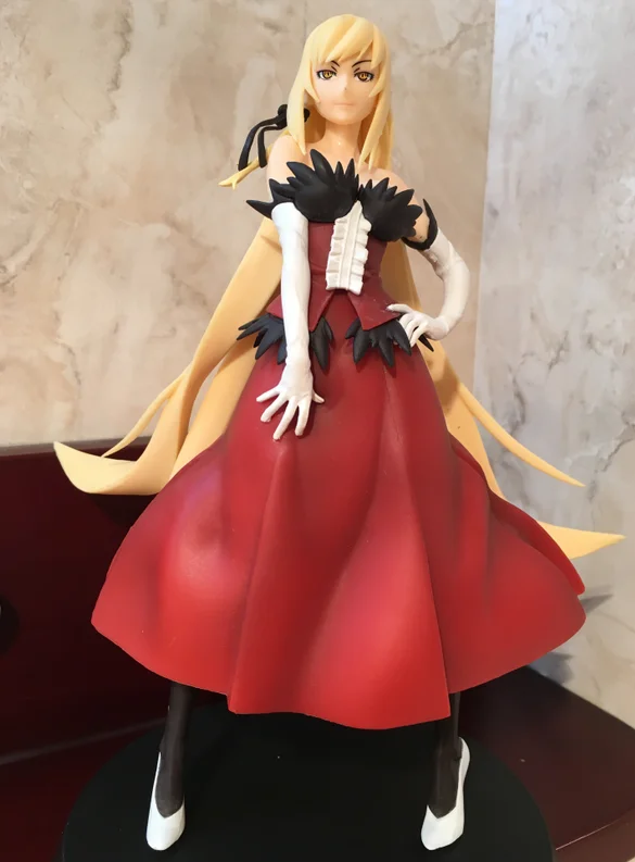 

Oshino Shinobu Figure Kissshot Kiss-Shot Original Banpresto Senjougahara Hitagi SQ 18CM PVC Action Figure Model Gift