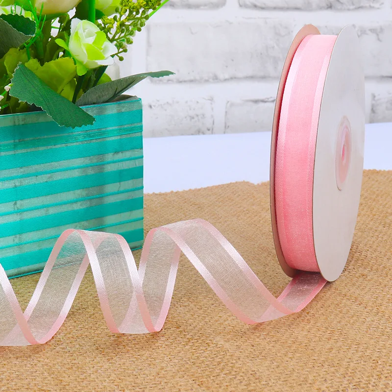 

10Yard 5/8inch Satin Edge Organza Ribbon for Gift Wrapping Hair Bows DIY Craft Flowers Wedding Party Decoration Ribbons