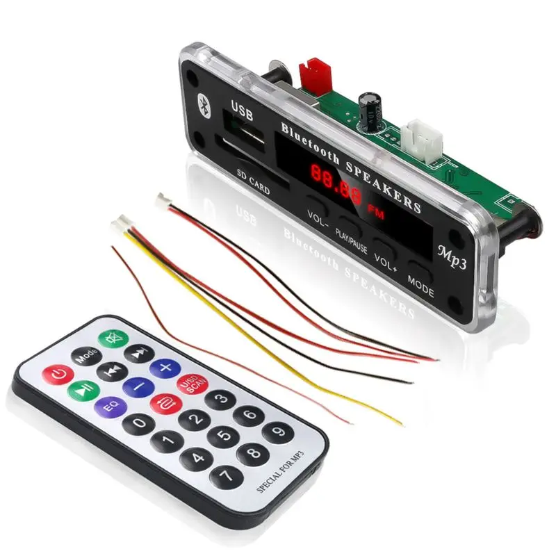 LED USB Bluetooth 5 0 аудио без потерь APE модуль TF FM радио Поддержка отключения питания