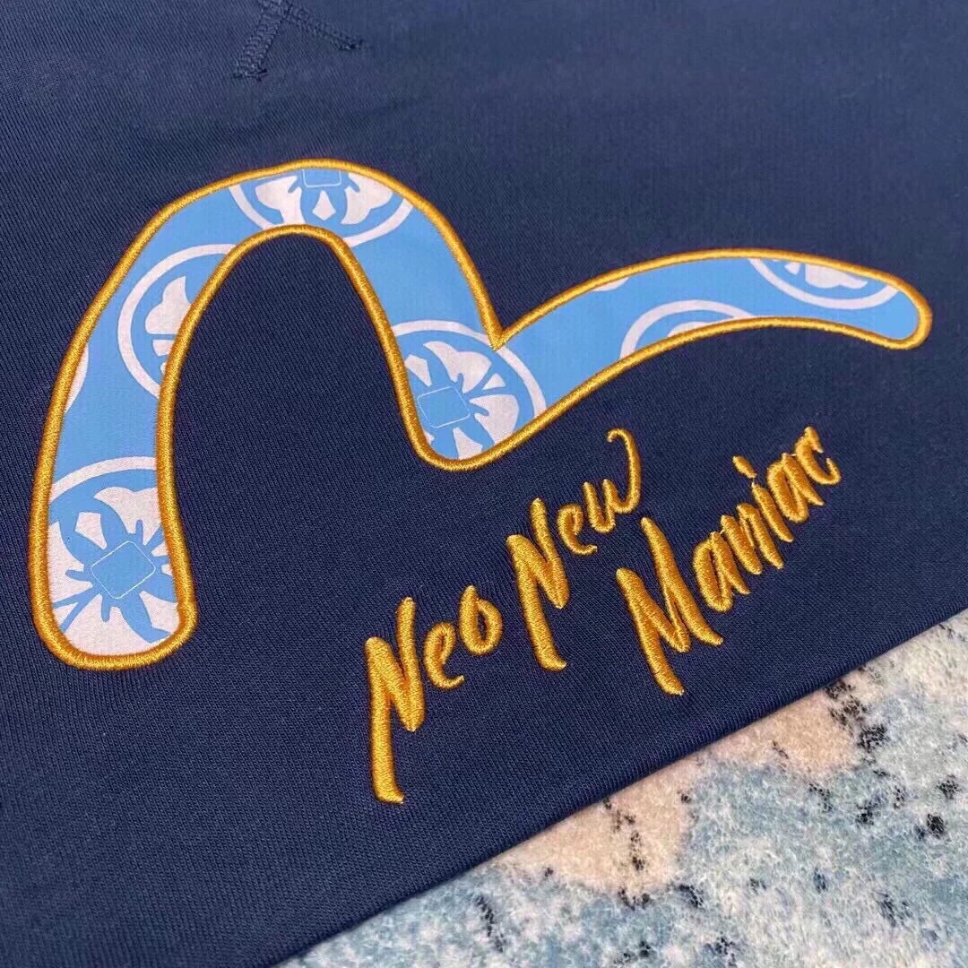 

21SS Seagull Embroidery Couples T-shirt High Quality Cotton Short-sleeved Fashion Men And Women With the Same Paragraph Tops