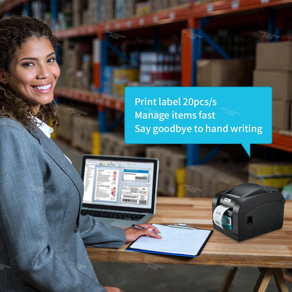 ISSYZONEPOS штрих код термальный принтер этикеток 3 дюйма стикер бумага печать тег