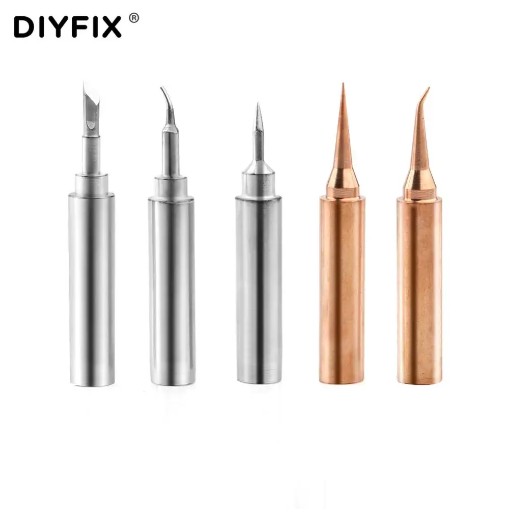 Набор наконечников для паяльника DIYFIX 5 в 1 бессвинцовые Сварочные насадки