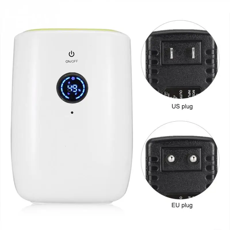 

Dehumidifier 25W 800ML Portable Mini Dehumidifier Moisture Absorbe Electric Quiet Air Dryer for Home Bathroom