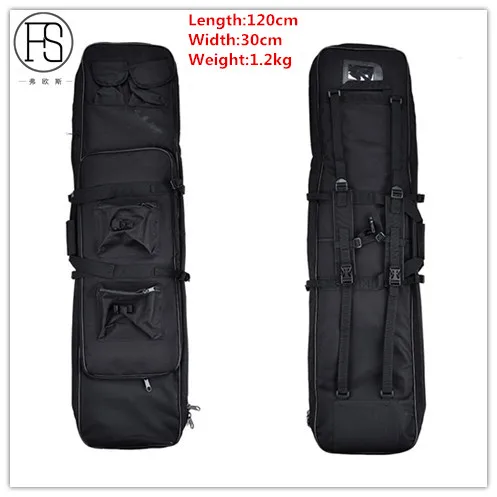 Black 120cm Открытый охотничий военный страйкбол спортивный 118 см тактический пистолет сумка квадратная сумка для переноски защитная сумка чехол для кемпинга Военная игра рюкзак - Цвет: Black 120cm