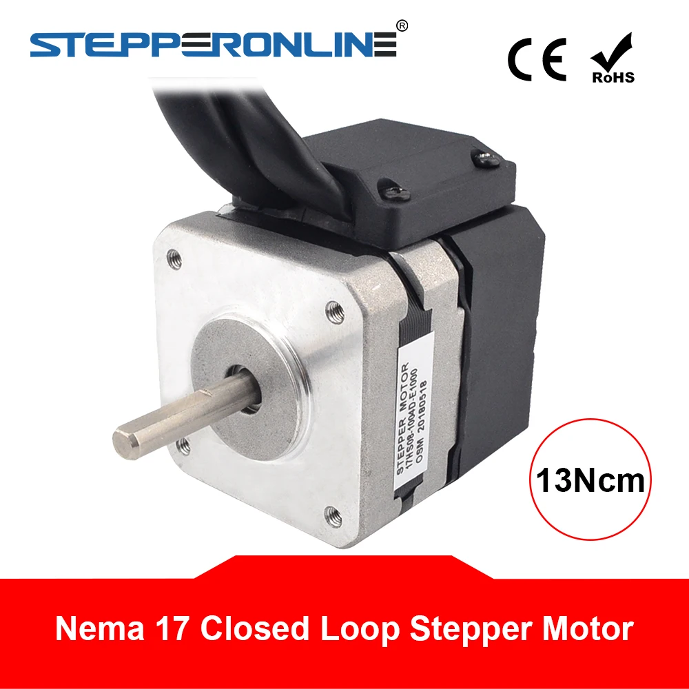 Nema 17 замкнутый контур шаговый двигатель 13Ncm/18.4oz.in 1A кодер 1000CPR 2 фазы биполярный Nema17 шаговый двигатель