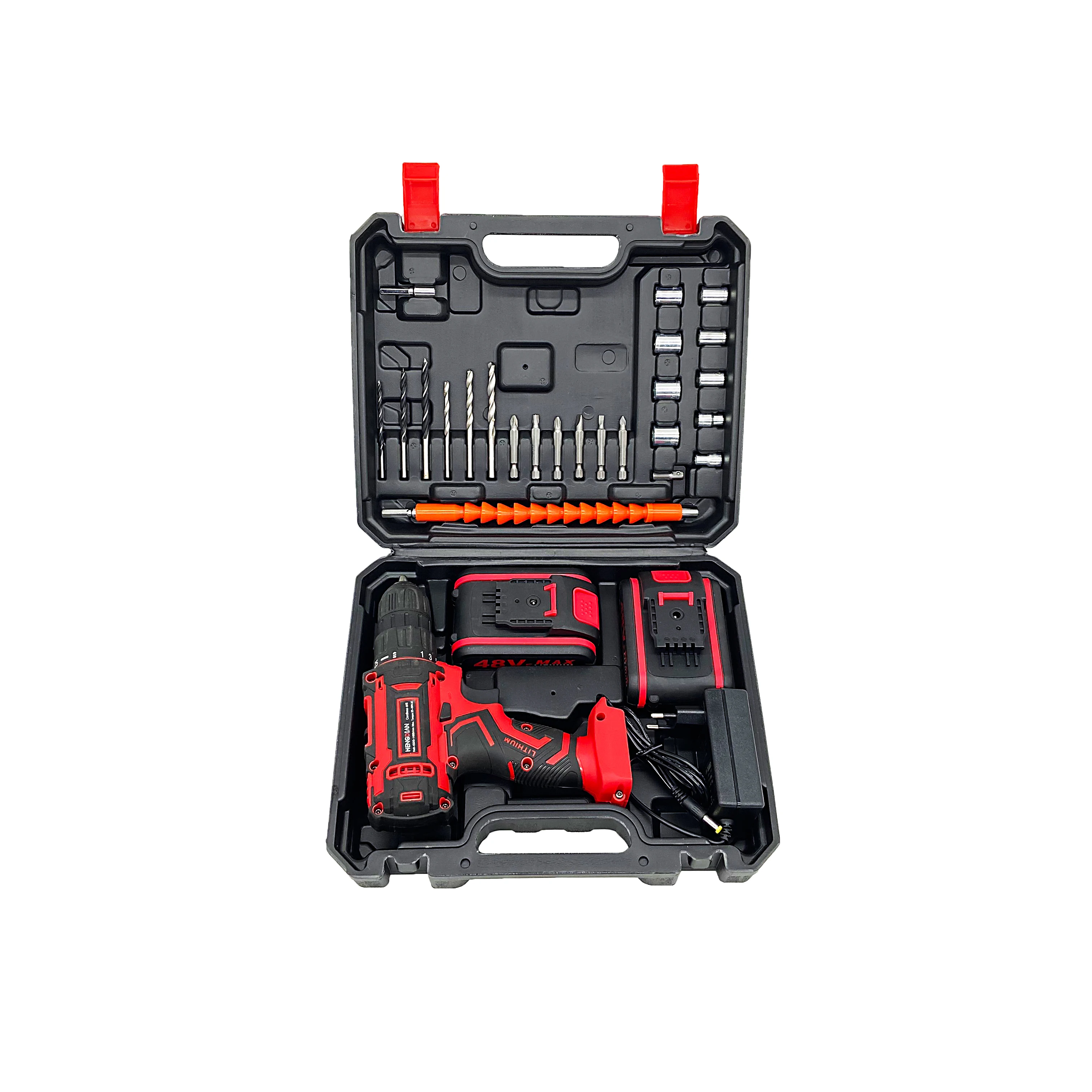 

Wireless Rechargeable Electric tools electric drill 7500mA 10mm Fast Chuck Fast And Slow Dual Gear 20+3