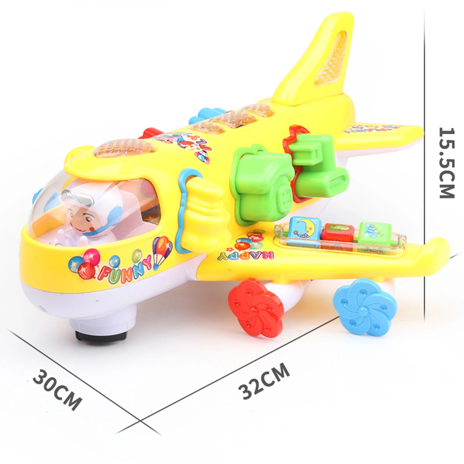 

Electric Universal Bus Airplane with Music Light Parent-child Interactive Toy