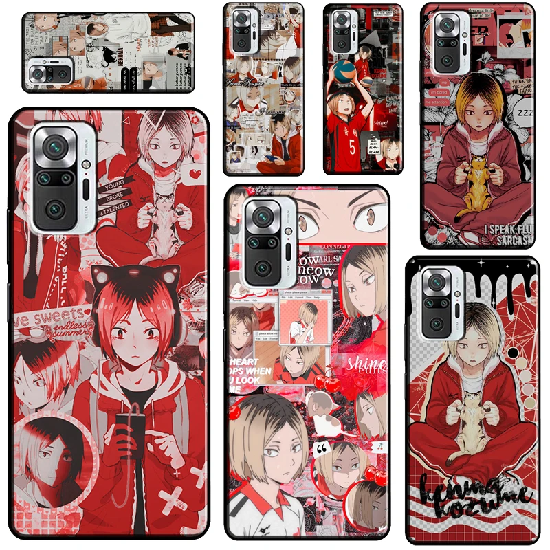

Kozume Kenma Haikyuu Anime For Xiaomi Redmi Note 10 Pro 7 8 9S 8T Note 9 Pro Case For Redmi 9C 9T K40 9A Back Cover