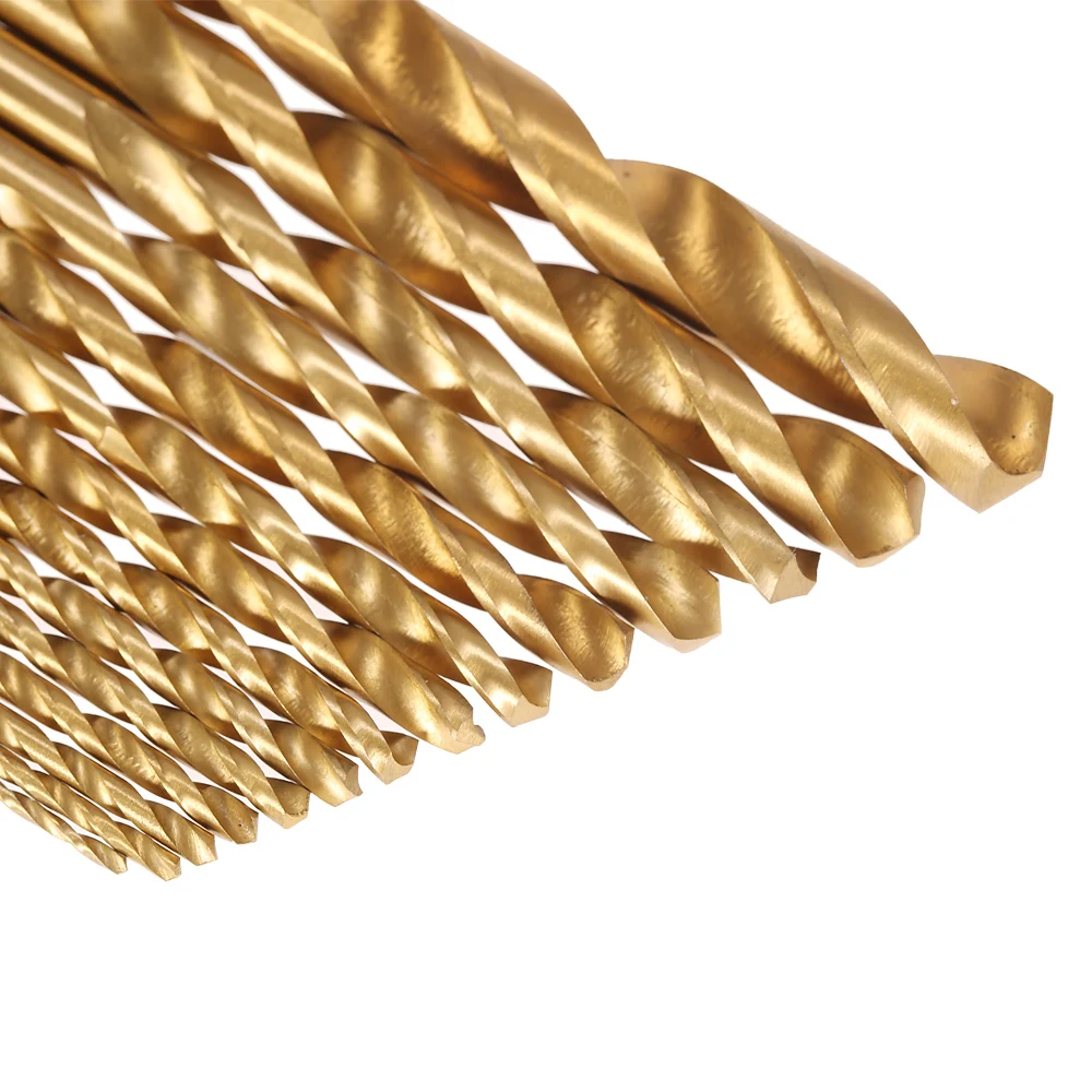 

99pcs HSS Titanium Coated Twist Drill Bit Set 1.5-10mm Twist Drills Bits Kit with Case Box