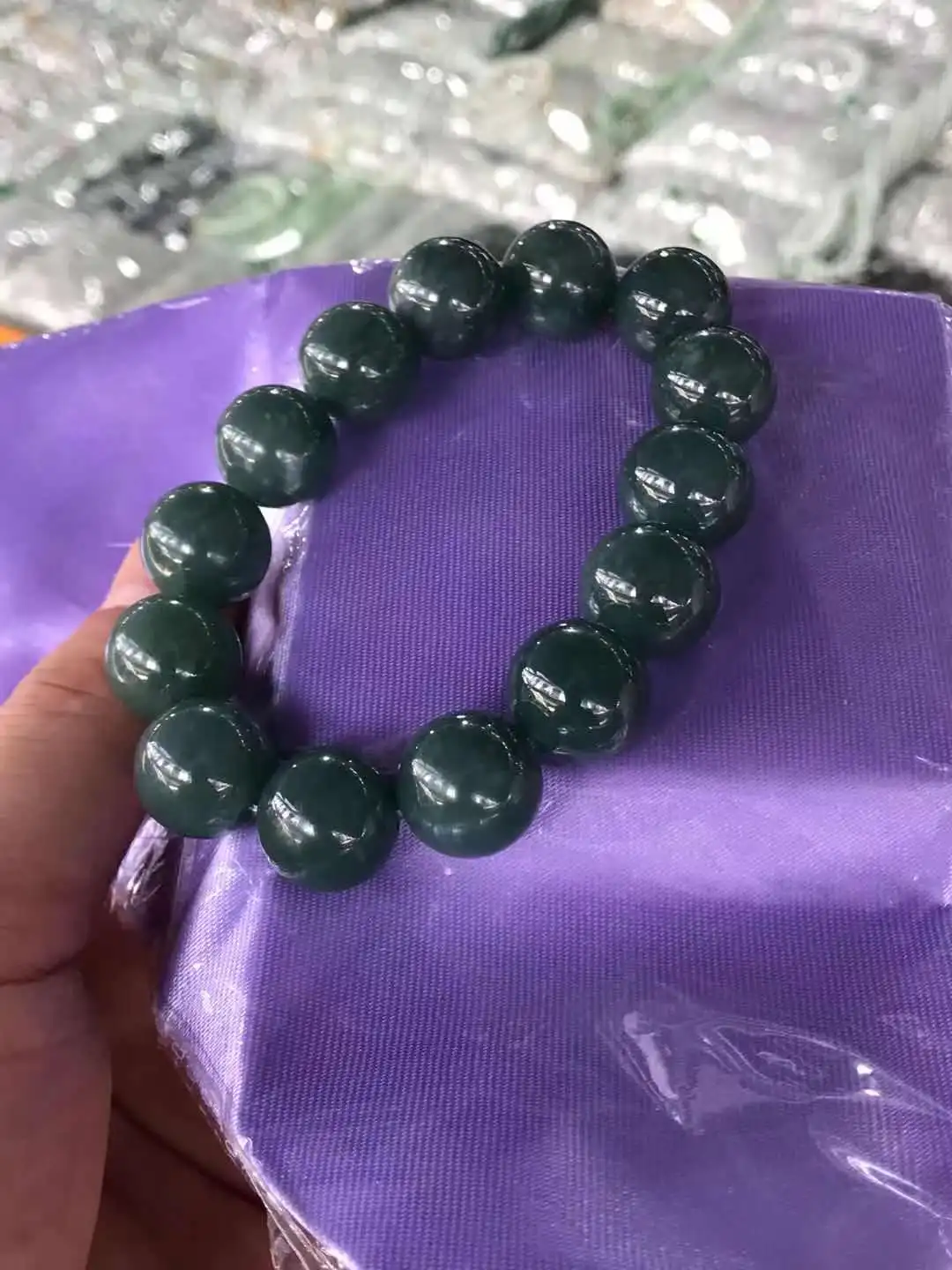 

Браслет из натурального янманского нефрита, ручная работа, нефритовые бусины, браслеты для мужчин, нефритовые украшения, Нефритовый подаро...