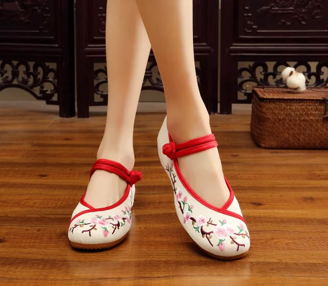 2019 весна и осень старые пекиновые тканевые туфли в национальном стиле свадебные