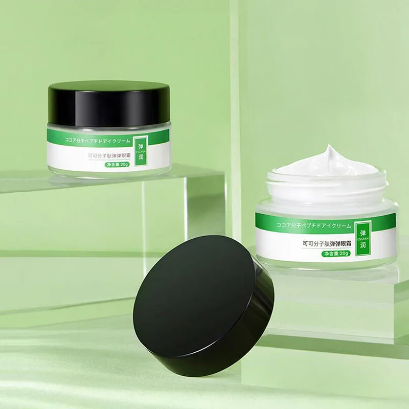 

1Pcs Cocoa Molecular Peptide Bouncing Eye Cream Improves Dark Circles Moisturizing Hydrating Eye Cream Eye Care