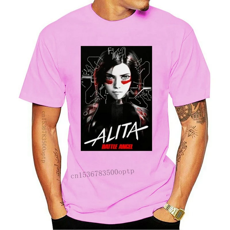 Новинка 2021 футболка для косплея Alita: Battle с изображением ангела Film летние