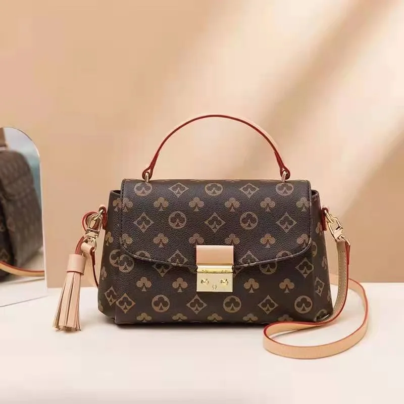 

Luxury Fashion New Printed Color Matching Handbag Shoulder Bag Women's Bag Fashion Tote Handbags One-Shoulder Handbags
