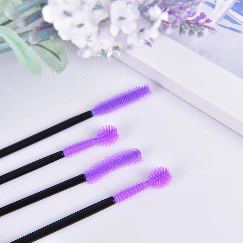 10 шт./компл. силиконовая Кисть для макияжа расческа ресниц инструмент