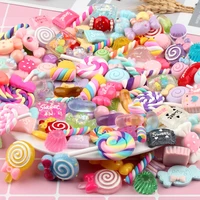 diy colorful candy cake chocolate supplies accessories crystal resin slime toys accessories phone case decoration craft ornament