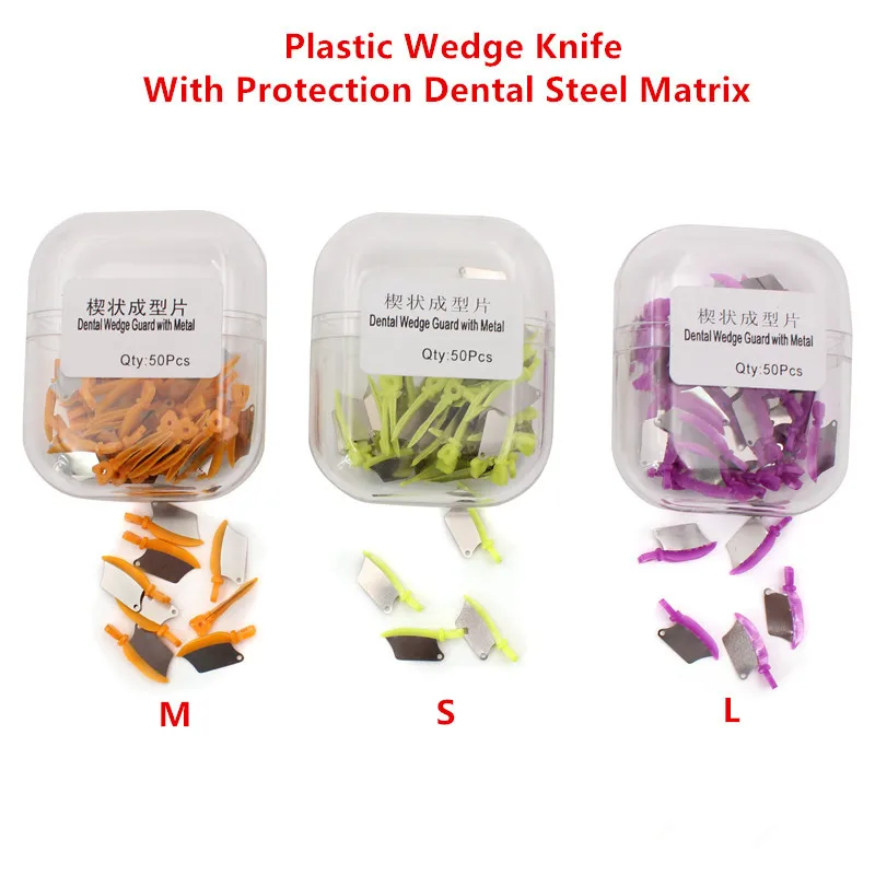 20 шт. стоматологический пластиковый клиновидный нож с защитой стоматологическая