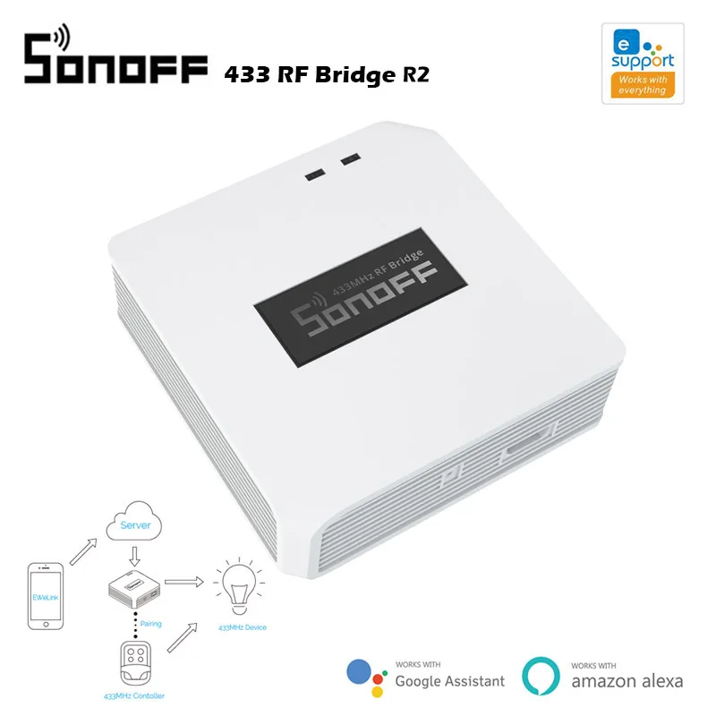 Sonoff RF Bridge R2 433 Умный домашний пульт дистанционного управления через приложение