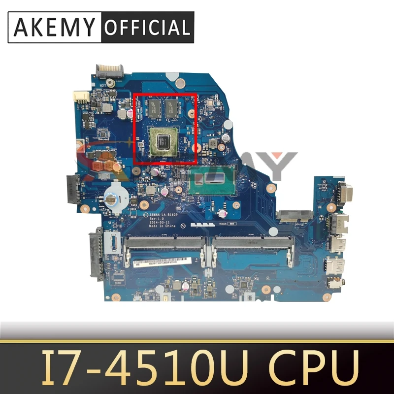 

Z5WAH LA-B162P NBMLC11005 NB. I7-4510U E1-572 E1-572G MLC11.005 For ACER ASPIRE laptop motherboard 840 M Mainboard