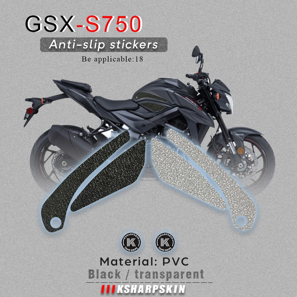 

Motorcycle Non-slip Sticker Grips Protector Sticker Decal Gas Knee Grip Tank Traction Pad decals For SUZUKI18 GSX-S750 S750Z