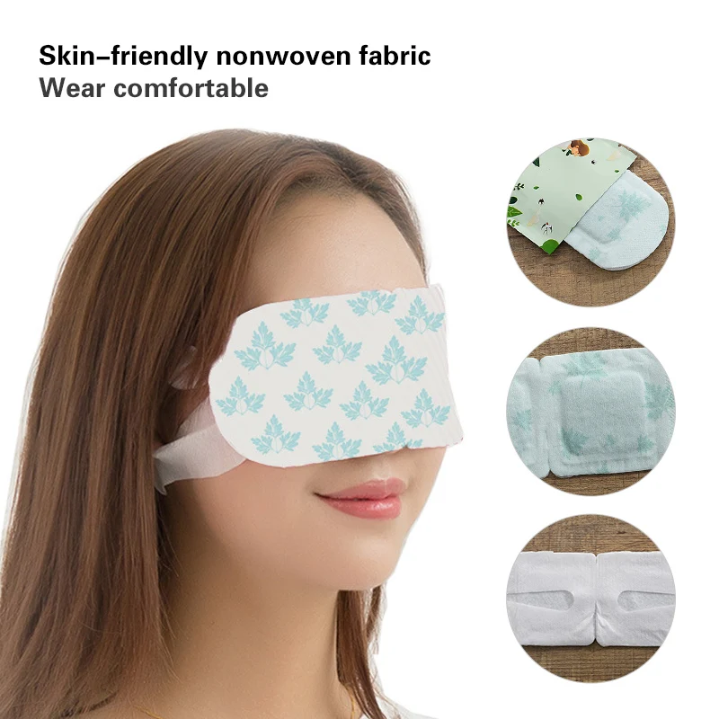 

5 Packs Steam Eye Masks Hot Warm Heating Compress Massage Tool Disposable Travel Dark Circles Puffiness Headache Relief Dry Eyes