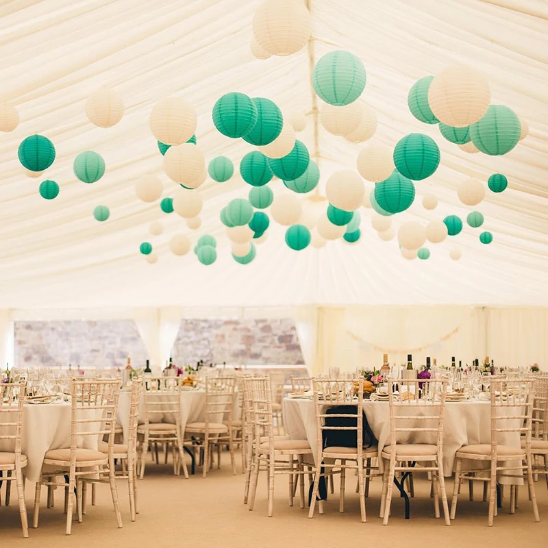 20 шт./компл. 6-12 ''белый китайский бумажный шар-фонарик лампа украшения для