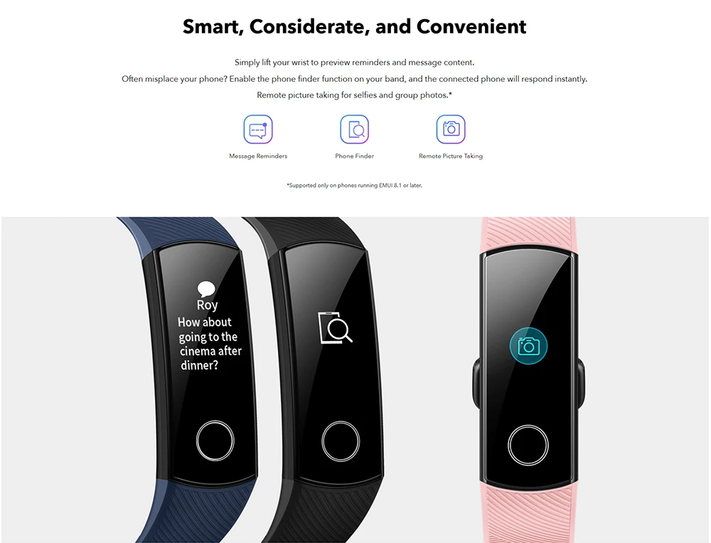 huawei Honor Band 5 Смарт-браслет полноцветный AMOLED фитнес-браслет стильные часы лица смарт-пульсометр трекер сна