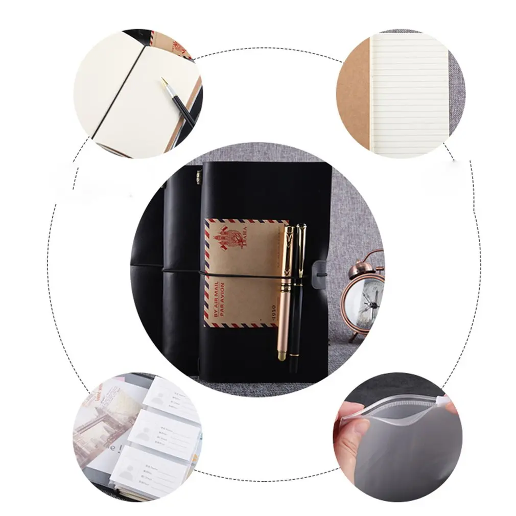 

Retro Travel Notepad Creative Tn Hand Account Diary Article Art Blank Hand Book Simple Travel Notebook Small Portable Korean