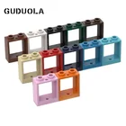 Строительный блок Guduola Window 1x2x2 (60592) рамыокнастены и двери MOC DIY Развивающие игрушки детали кирпич 40 шт.лот