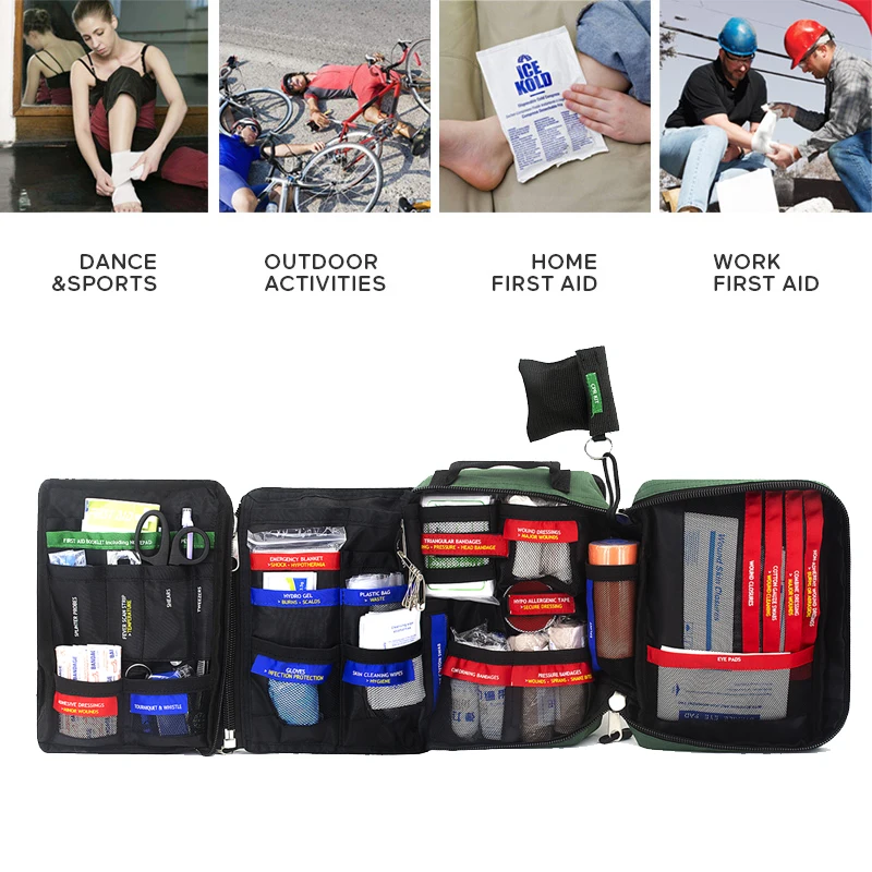 Наборы для выживания удобная сумка аптечки 255 шт. легкая аварийная медицинская