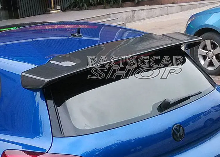 Задний спойлер для крыши VW Scirocco 2010 2013 V030 из натурального углеродного